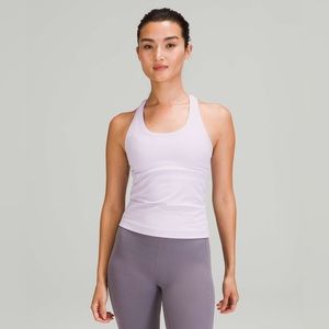 NWT- LULULEMON - COOL RACERBACK TANK TOP SHORTER LENGTH - Size 6, Lavender Dew